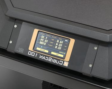 Der Bildschirm des CubiScan 100