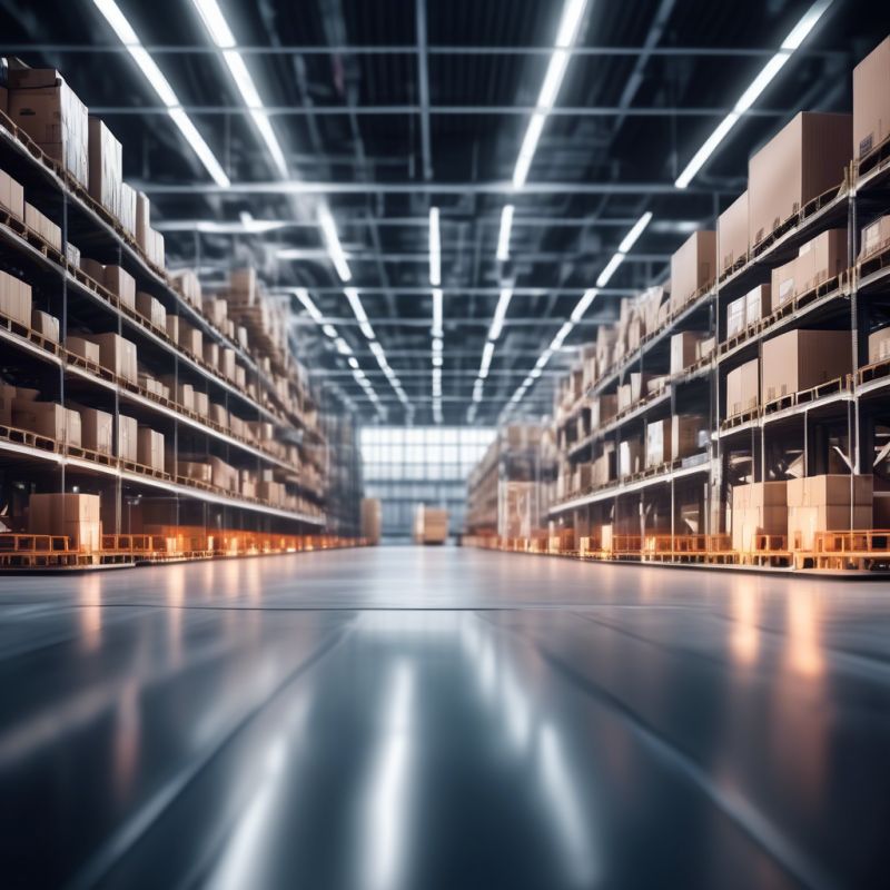 Hochregallager mit vielen Paketen