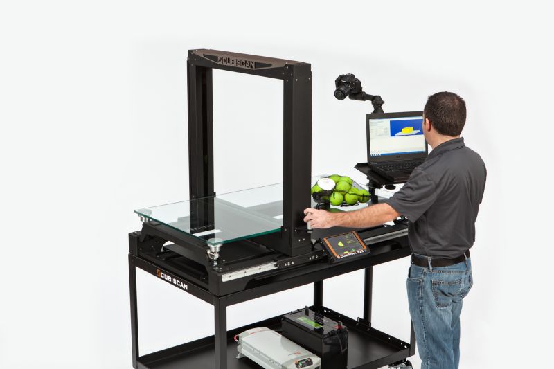 Mann vermisst Tennisbälle mit dem CubiScan 325