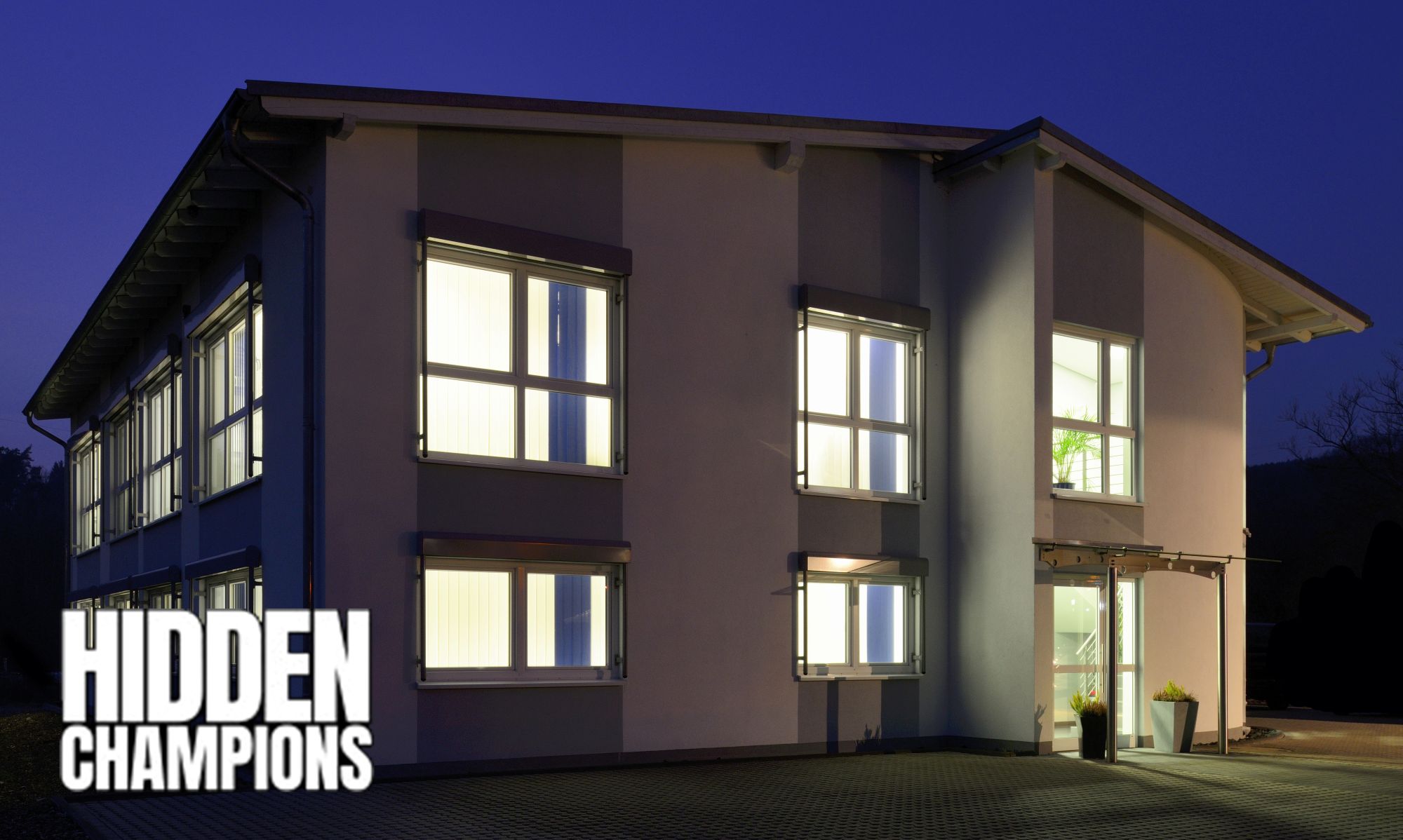 Office building at night